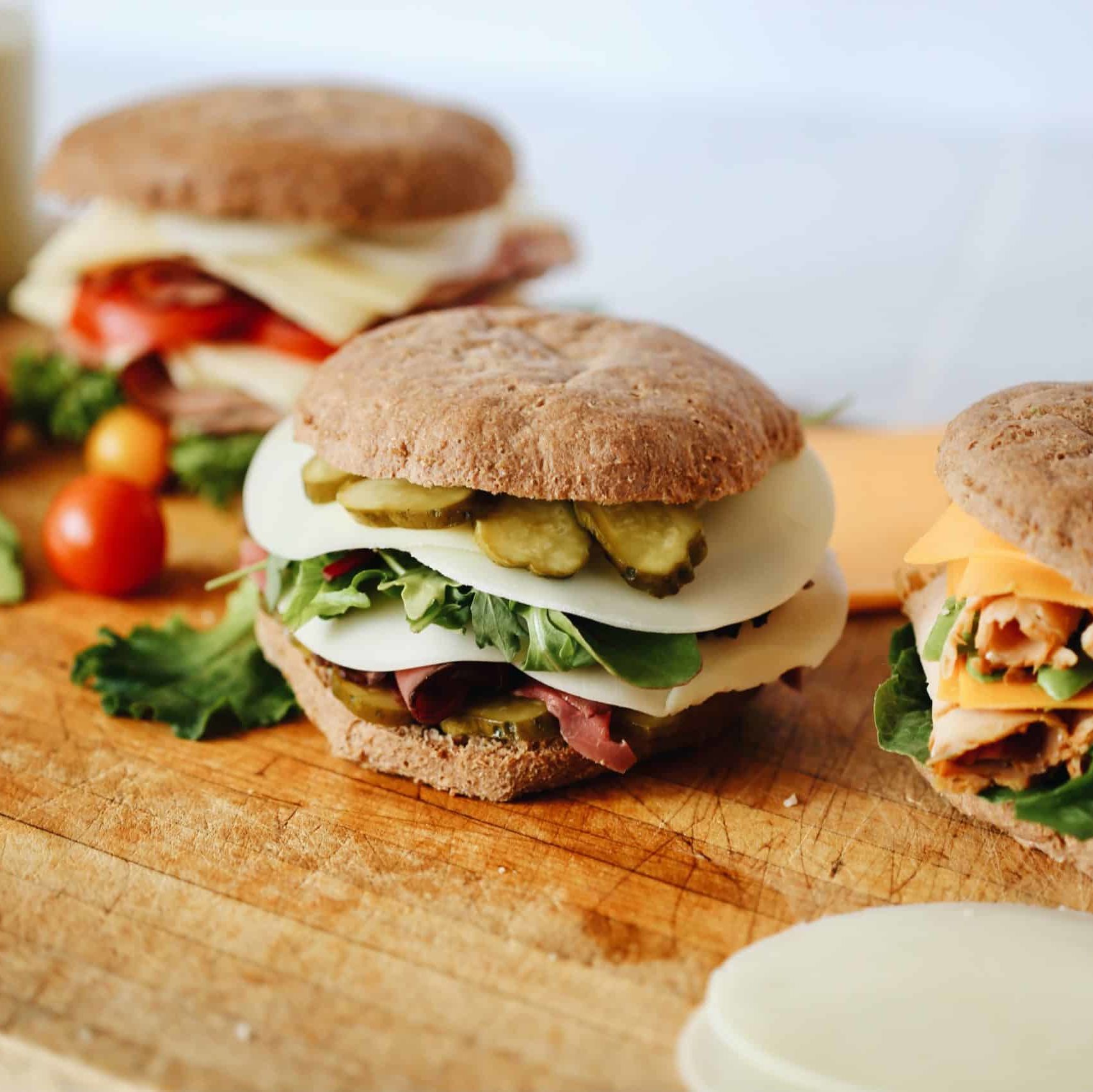 Sandwiches made from Gluten Free All Purpose Bread Mix